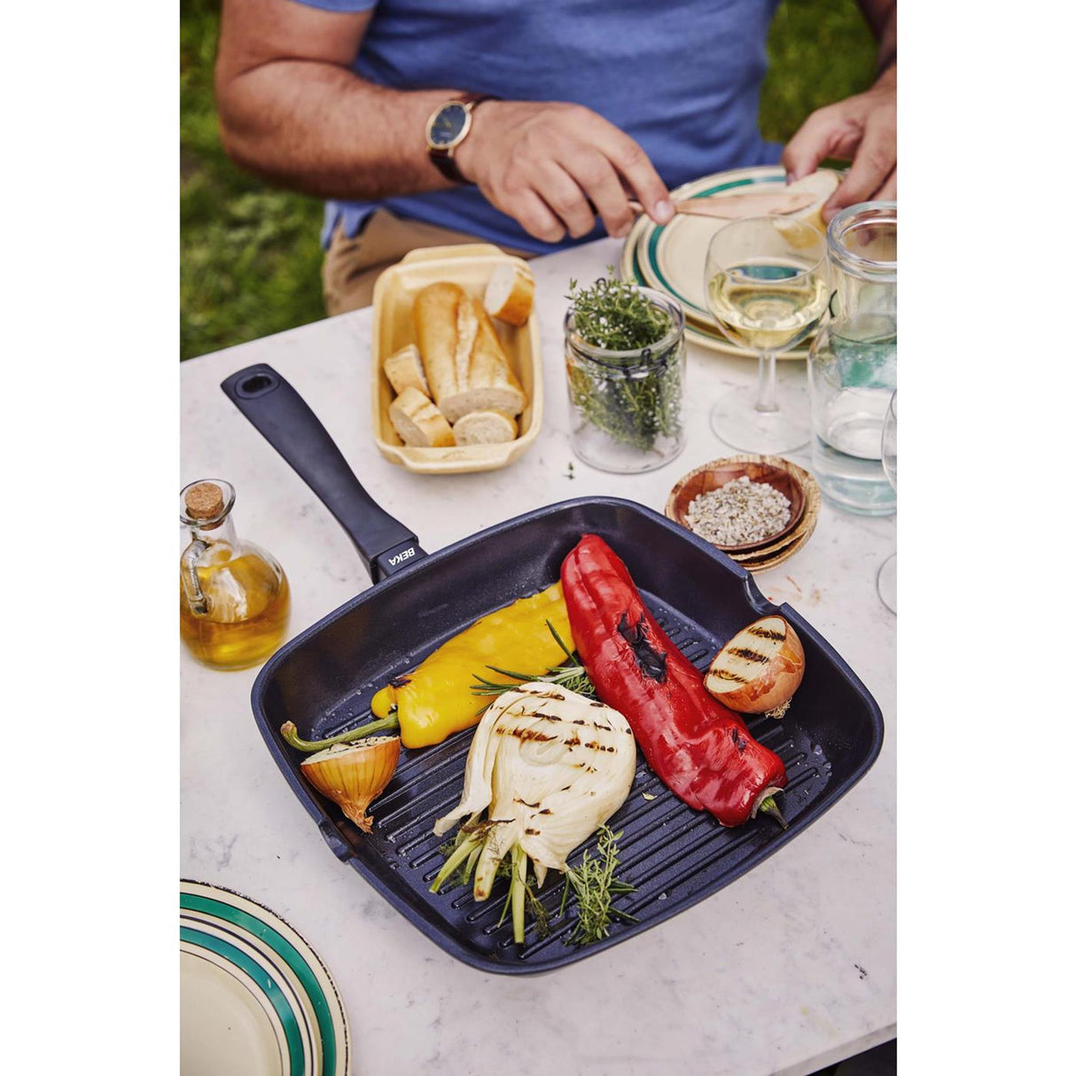 Beka Energiegrillpfanne mit Keramik-Antihaftbeschichtung 28x28cm
