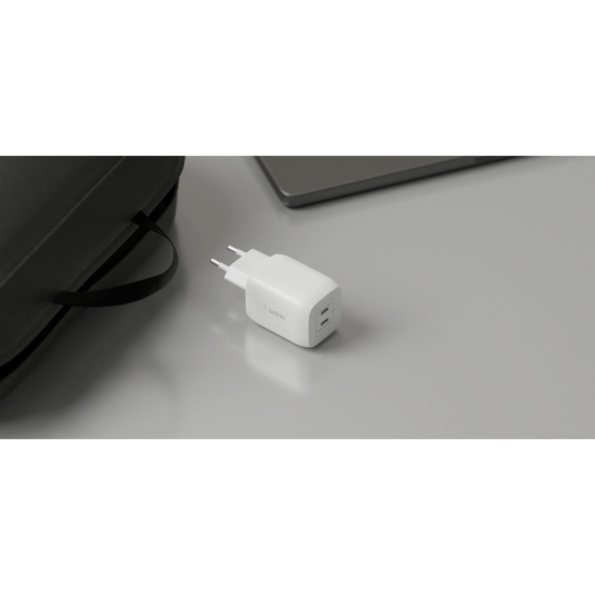 Belkin Boostcharge 2-Poort USB-C Gan-Wallader mit P.