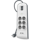 Belkin Spannungssicherheit mit 6 Sockeln und 2 USB-P