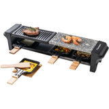 Bestron Arg200BW Raclette mit Natural Grillstone und Grillpla