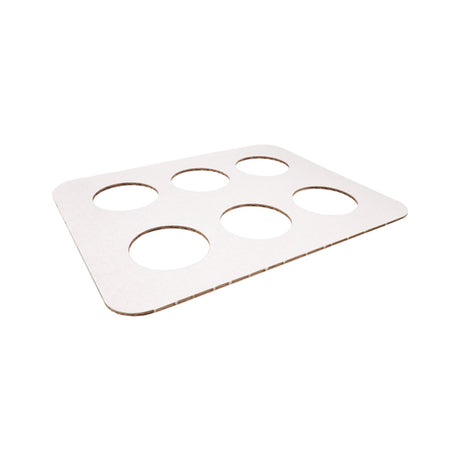 Bierglastablett Pappe 6 Löcher (150 Stück)