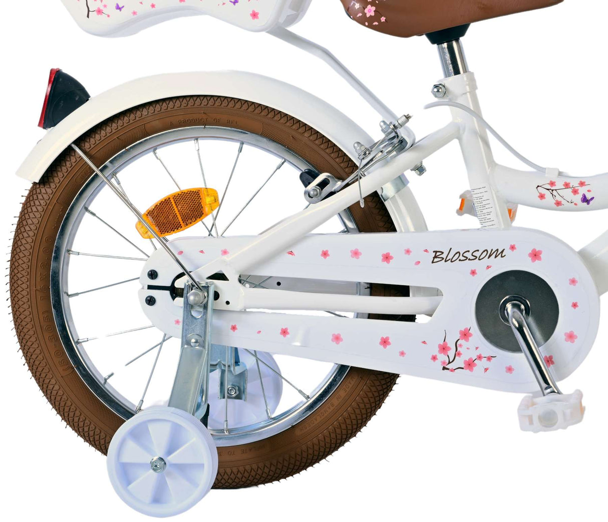 Volare Blossom Kinderfiets Meisjes 16 inch Wit Twee Handremmen