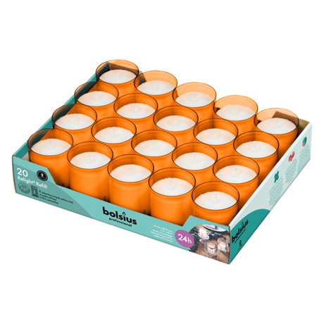 Bolsius Profi-Relight-Nachfüllung Orange (20 Stück)
