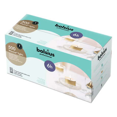 Bolsius Profi-Teelichter 6 Stunden (500 Stück)