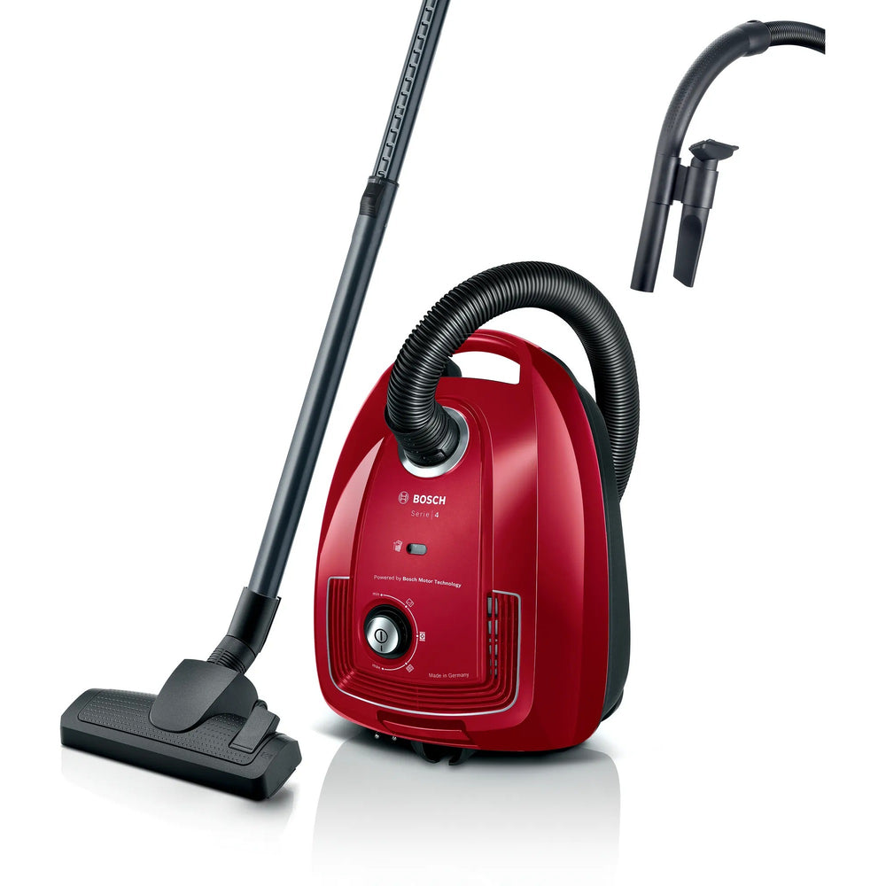 BOSCH Series 4 Vakuumreiniger mit BGB38RD2 -Beutel