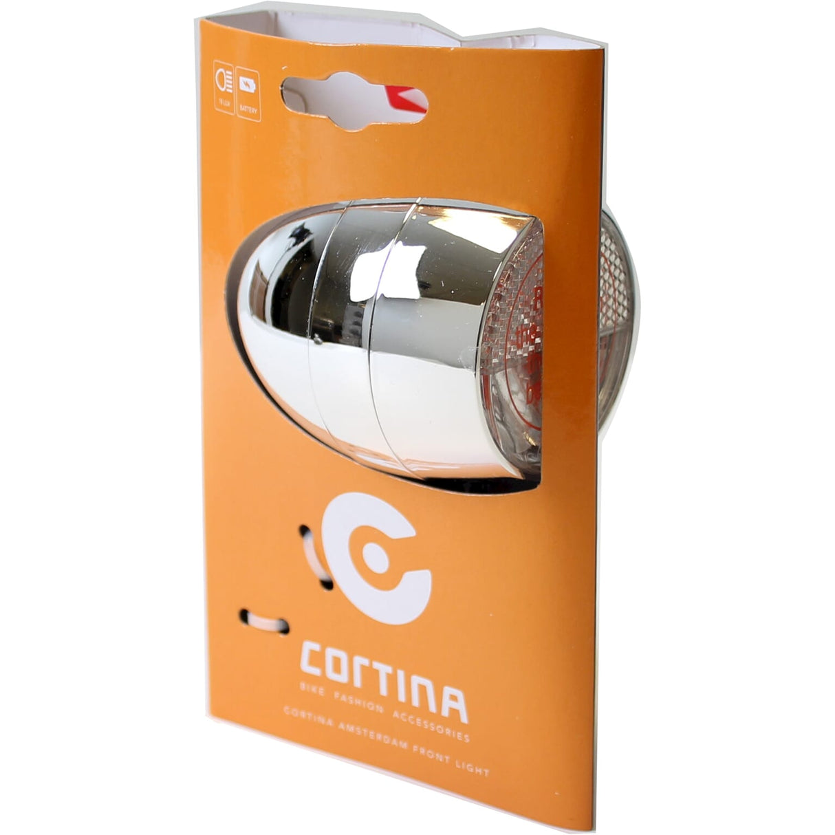 Cortina Headlight Amsterdam Battery Chrome