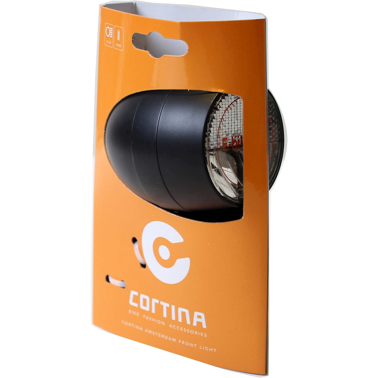 Cortina Koplamp Amsterdam E-Bike noir