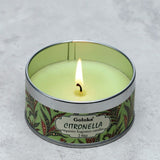 Goloka Citronella-Paraffinwachs-Duftkerze in einer Dose
