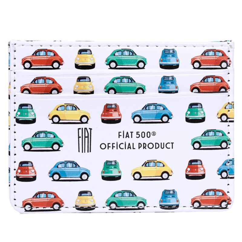 Fiat500 Retro Stoffen RFID-Schutz Kartenhalter