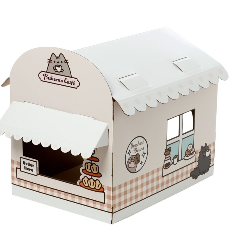 Pusheen Catfé DIY Katzenspielhaus aus 100 % Pappe
