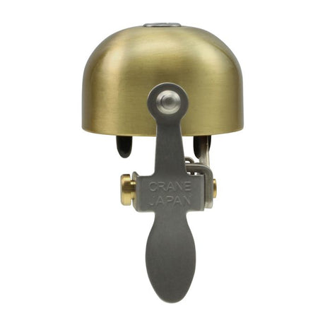 Kranich-E-Ne-Glocke (Klemmband) – mattgold