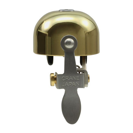 Kranich-E-Ne-Glocke (Klemmband) – poliertes Gold