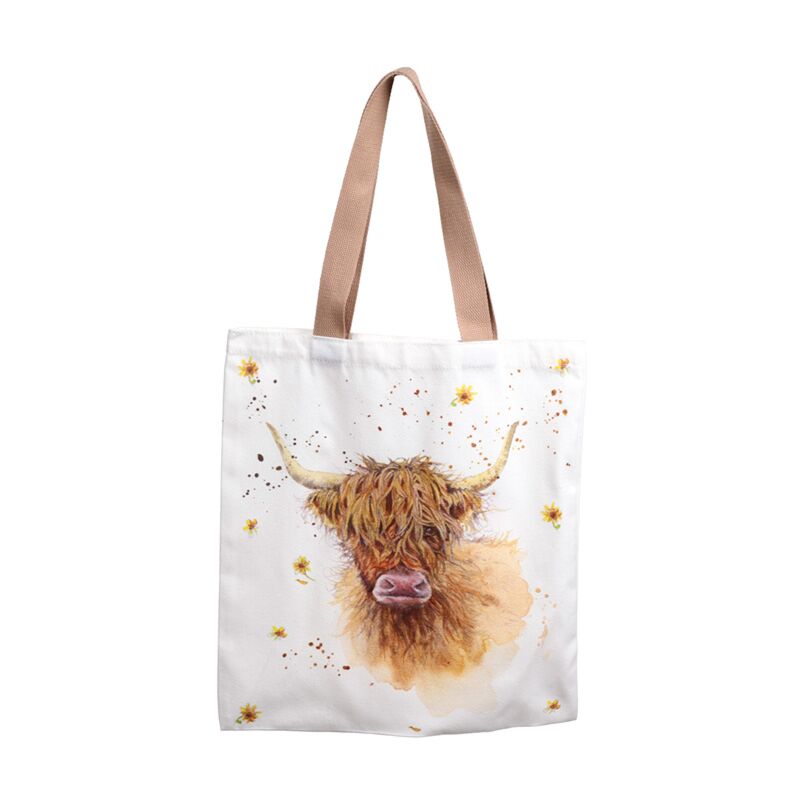 Jan Pashley Hochlandrind-Polycotton-Tasche