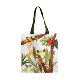 Polycotton-Tasche mit tropischen Laubfröschen