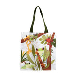 Polycotton-Tasche mit tropischen Laubfröschen