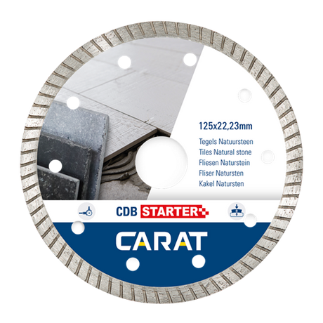 Karat Diamantsäge Fliesen Naturstein ø125x22,23mm CDB-Starter