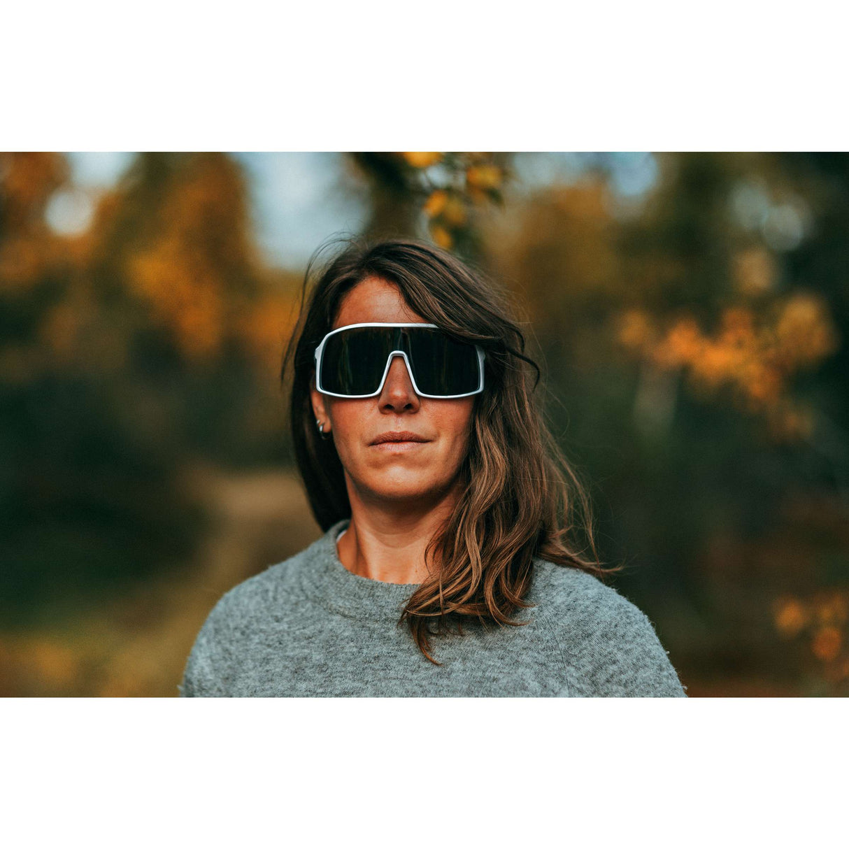 Chpo Brille Erica weiß silber verspiegelt