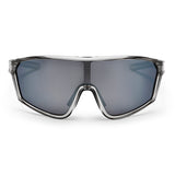 Chpo-Brille Vinfred grau transparenter Silberspiegel