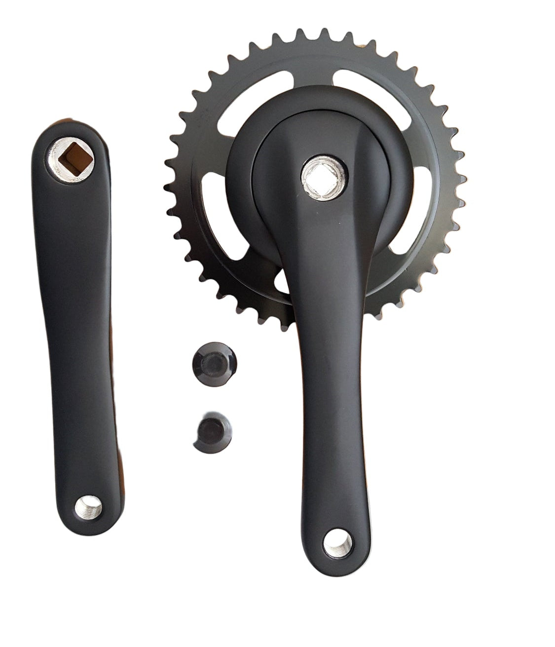 Kurbelsatz 38T Nexus Alu Matt Black Flat 1st Type