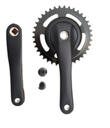 Kurbelsatz 38T Nexus Alu Matt Black Flat 1st Type