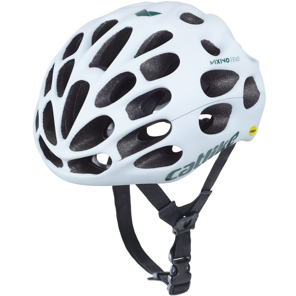 Katzenartiger Rennhelm Mixino Evo Mips Größe M 55-57cm glänzend weiß