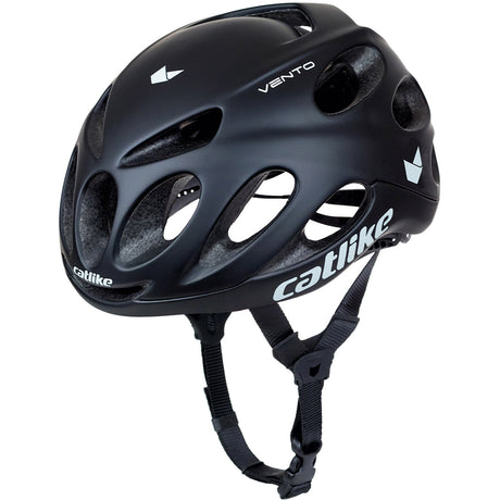 Katzenartiger Rennhelm Vento Größe S 52-54cm schwarz matt