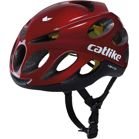 Katzenartiger Rennhelm Vento Mips Größe L 58-60cm rot metallic