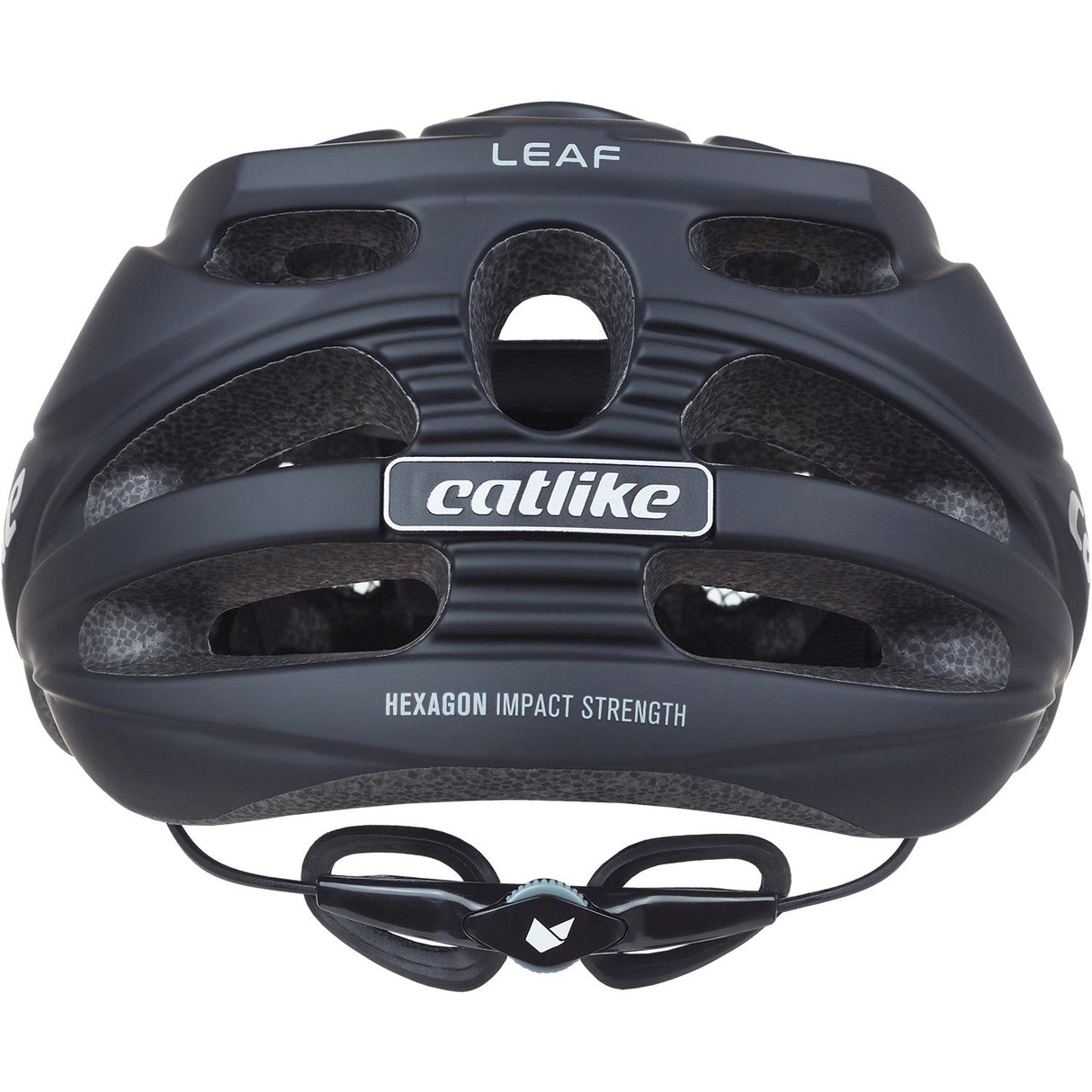 Katzenartiger MTB-Helm, Blattgröße L, 58–60 cm, Carbonschwarz
