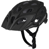 Katzenartiger MTB-Helm, Blattgröße L, 58–60 cm, Carbonschwarz