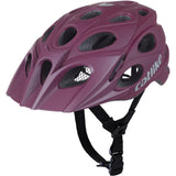 Katzenartiger MTB-Helm, Blattgröße L, 58–60 cm, Burgunderrot