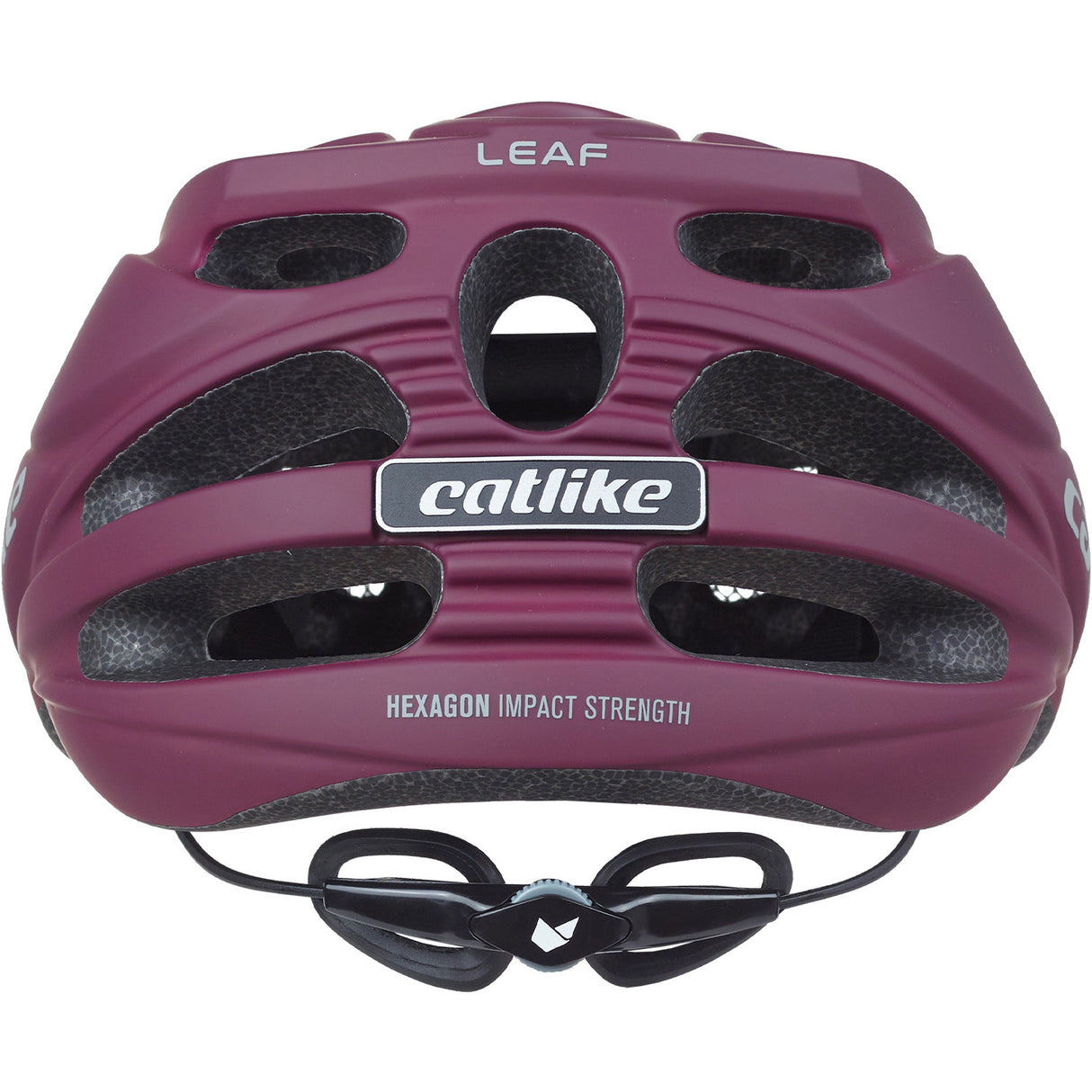 Katzenartiger MTB-Helm, Blattgröße M, 55–57 cm, Burgunderrot
