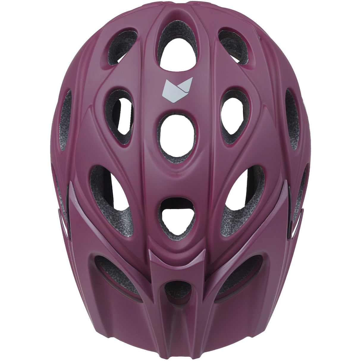 Katzenartiger MTB-Helm, Blattgröße M, 55–57 cm, Burgunderrot