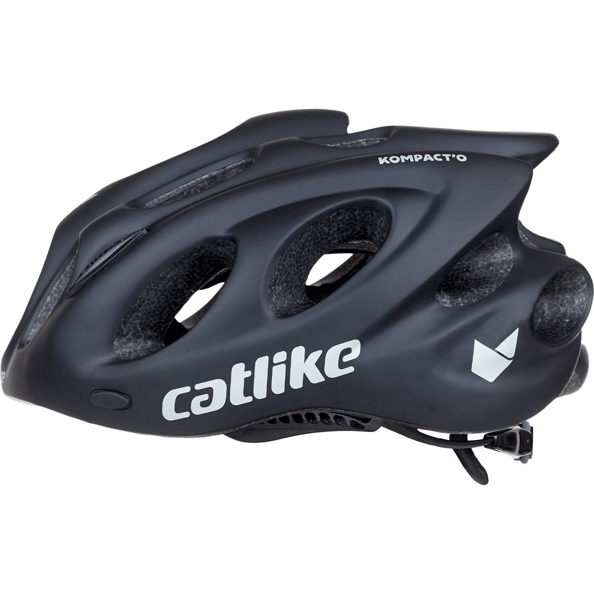 Katzenartiger Urban-Helm kompakt Größe M 55-58cm schwarz matt