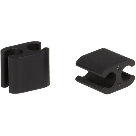 Elvedes Kabelklemmen Duo 5,0 + 4,1 mm schwarz (10 Stück)