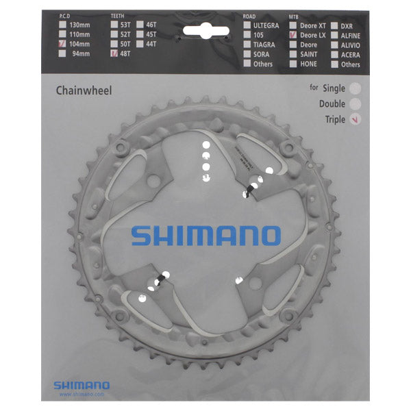 Shimano Shim. Łapanie liści Deore LX 10V FC-T761 Y1NJ98120 Silver 48t