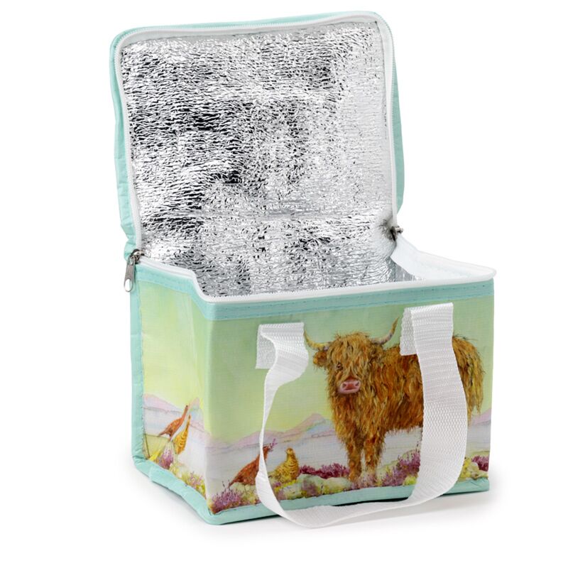 Jan Pashley Highland Cow Rpet nachhaltige Kühltasche Lunchtasche