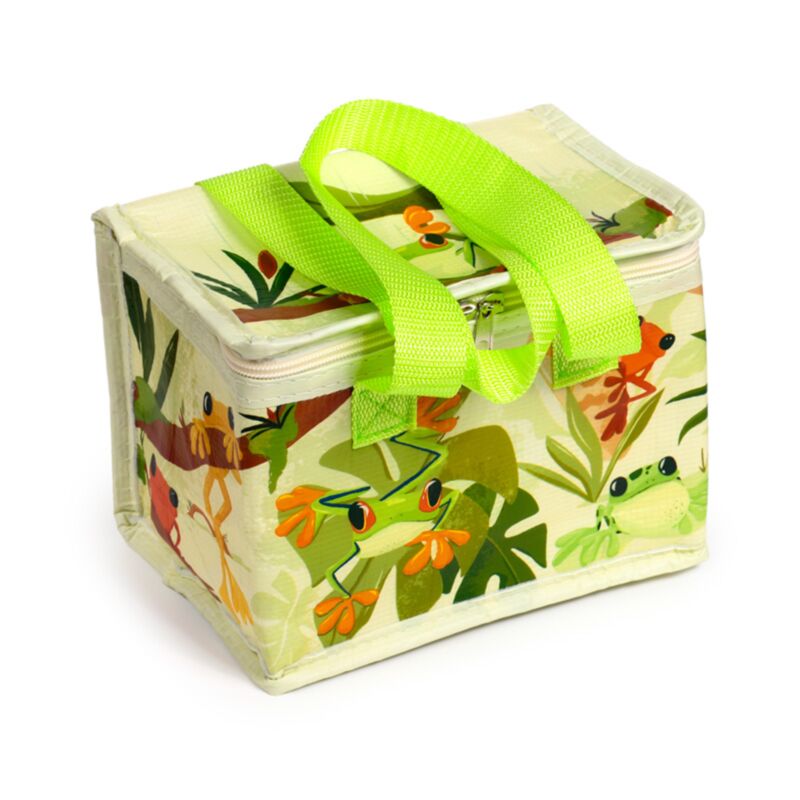 Tropische Frösche, nachhaltige Kühltasche, Lunchtasche aus Rpet