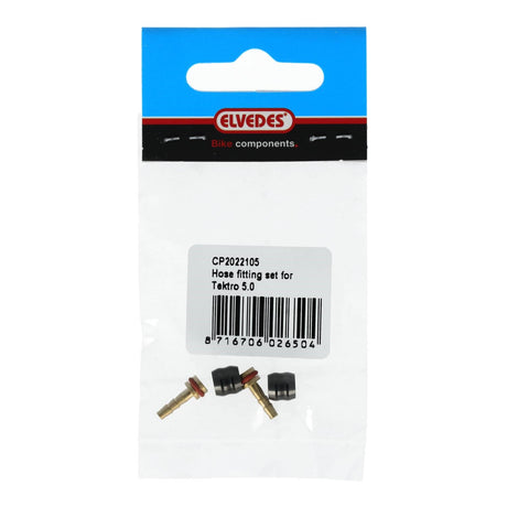 Elvedes Hydro-Klemmring Olive + Einsatz Tektro 5,0 mm Set a 2