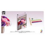 Kreatives Bastelgruppen-Hobbyset zur Herstellung von Kreppblumen, 6 Blatt 20 x 25 cm | 4 Stück