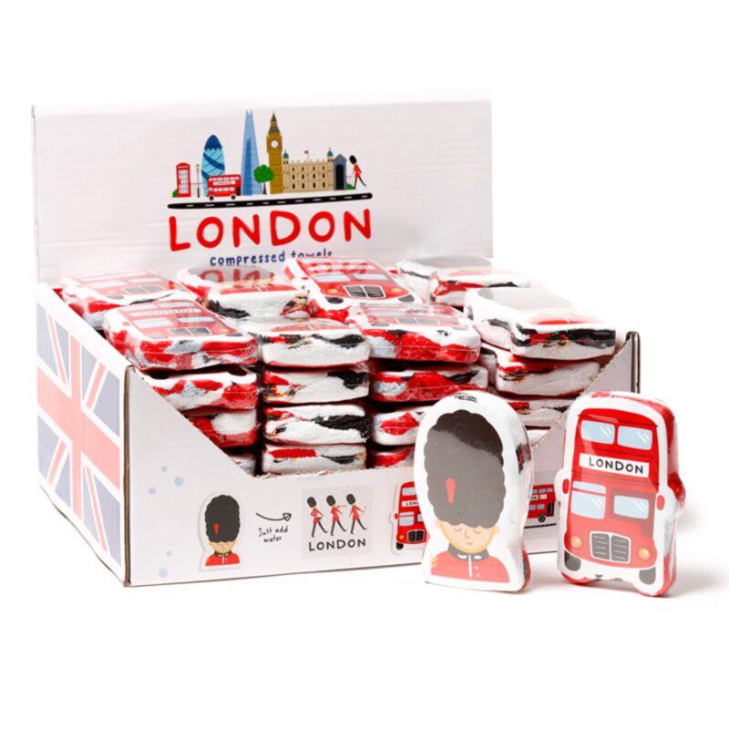 Kompaktes Reisehandtuch mit London-Souvenir