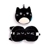 Relaxeazzz Feline feine runde Reisekissen-Schlafmaske