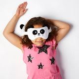 Relaxeazzz Panda runde Reisekissen-Schlafmaske