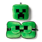 Relaxeazzz Minecraft Creeper runde Reisekissen-Schlafmaske