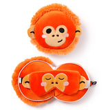 Relaxeazzz adoramals Orangutang runde Reisekissen-Schlafmaske