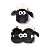 Relaxeazzz Shaun das Schaf runde Reisekissen-Schlafmaske