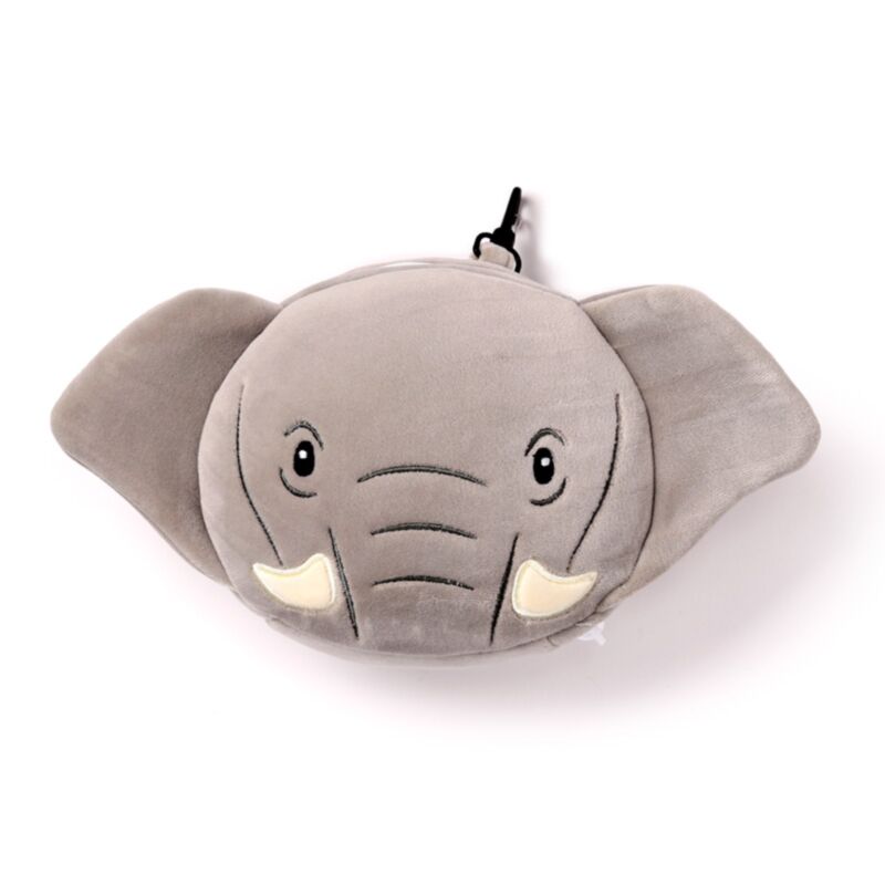 Relaxeazzz Elefant runde Reisekissen-Schlafmaske