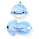 Relaxeazzz adoramals aoi the Whale Shark runde Reisekissen-Schlafmaske