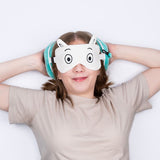 Relaxeazzz Mumin runde Reisekissen-Schlafmaske