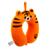 Relaxeazzz Tiger Adoramals Plüsch-Nackenkissen aus Memory-Schaum