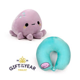 Swapseazzz Adoramals Octopus 2-in-1 Plüsch-Reisekissen